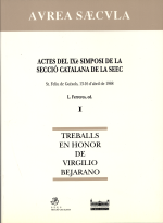 Actes del IX simposi de la secció catalana SEEC. Treballs en honor de Virgilio Bejarano (obra completa)