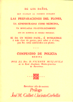 Compendio de policía médica (rústica)