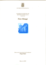 Honoris causa Peter Hänggi