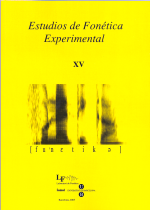 Estudios de Fonética Experimental XV