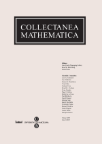 Collectanea Mathematica. Volum LIX. Fascicle 1r (2008)