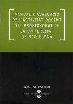 Manual d’avaluació de l’activitat docent del professorat de la Universitat de Barcelona