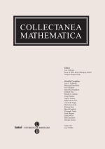Collectanea Mathematica. Volum LIX. Fascicle 3r (2008)