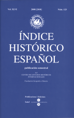 Índice Histórico Español volumen XLVI núm. 123, año 2008 [2010]