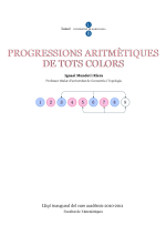 Progressions aritmètiques de tots colors: Lliçó inaugural del curs acadèmic 2010-11. Facultat de Matemàtiques.