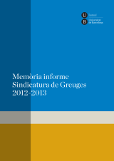 Memòria informe Sindicatura de Greuges 2012-2013 (CD-ROM)