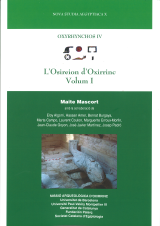 Oxyrhynchos IV. L’Osireion d’Oxirrinc. Volum I