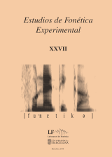 Estudios de Fonética Experimental XXVII 2018 (Revista)