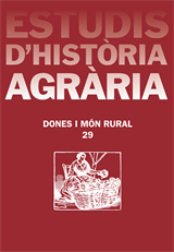 Estudis d’Història Agrària 29. Dones i món rural