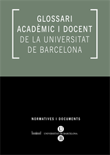 Glossari acadèmic i docent de la Universitat de Barcelona (eBook)