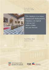 Un triple a la vida: formació permanent, treball en equip i igualtat dins i fora de les pistes. Lliçó inaugural del curs acadèmic 2022-2023 (eBook)