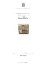 Honoris causa Eduard Feliu (eBook)