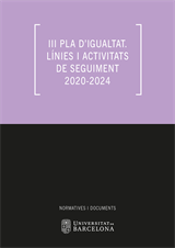 III Pla d’igualtat. Línies i activitats de seguiment 2020-2024 (eBook)