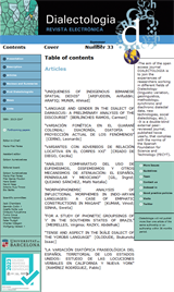 Dialectologia, 33. Revista electrònica 