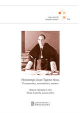 Homenatge a Juan Tugores Ques. Economista, universitari, mestre